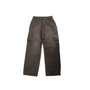 Vintage Y2K Avirex Cargo Pants 30W Brown Streetwear Baggy Utility Wide Leg